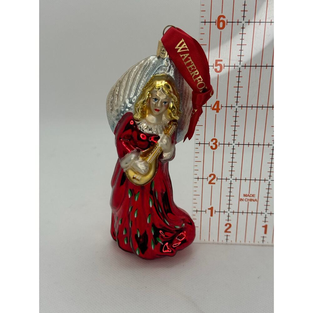 Waterford Hand Heirloom Blown Angel Ornament - Picture 4 of 4